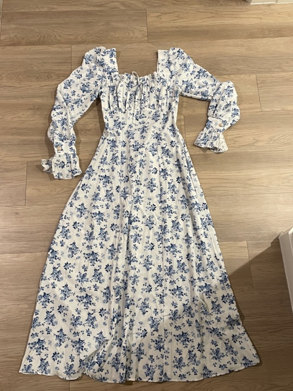 Beautiful floral print garden dress